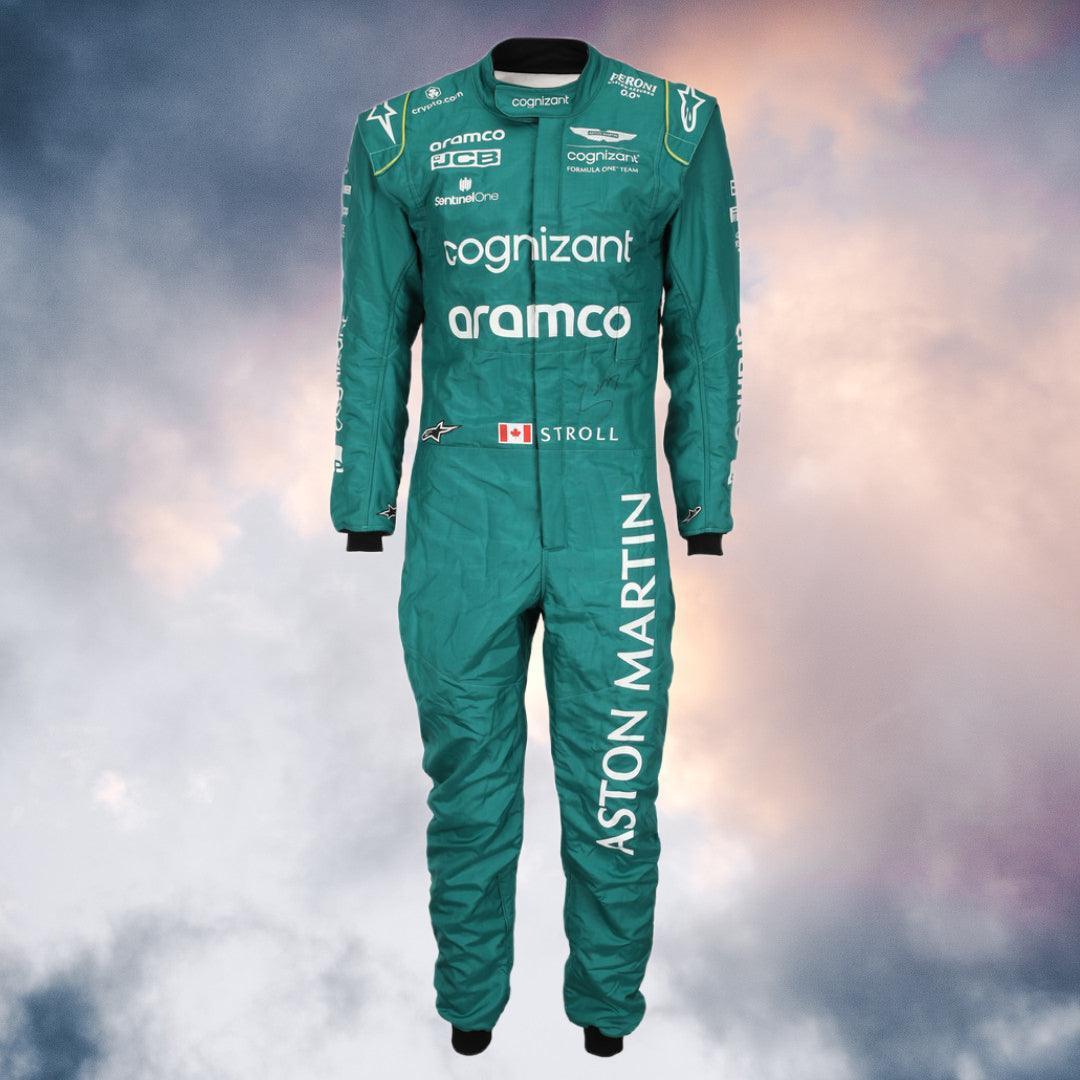 NEW LANCE STROLL 2023 RACE SUIT ASTON MARTIN F1 - F1 Vintage Racewear