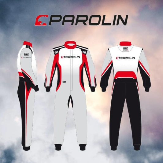 NEW PAROLIN MOTORSPORT OMP KS2-R DRIVER KARTING SUIT - F1 Vintage Racewear