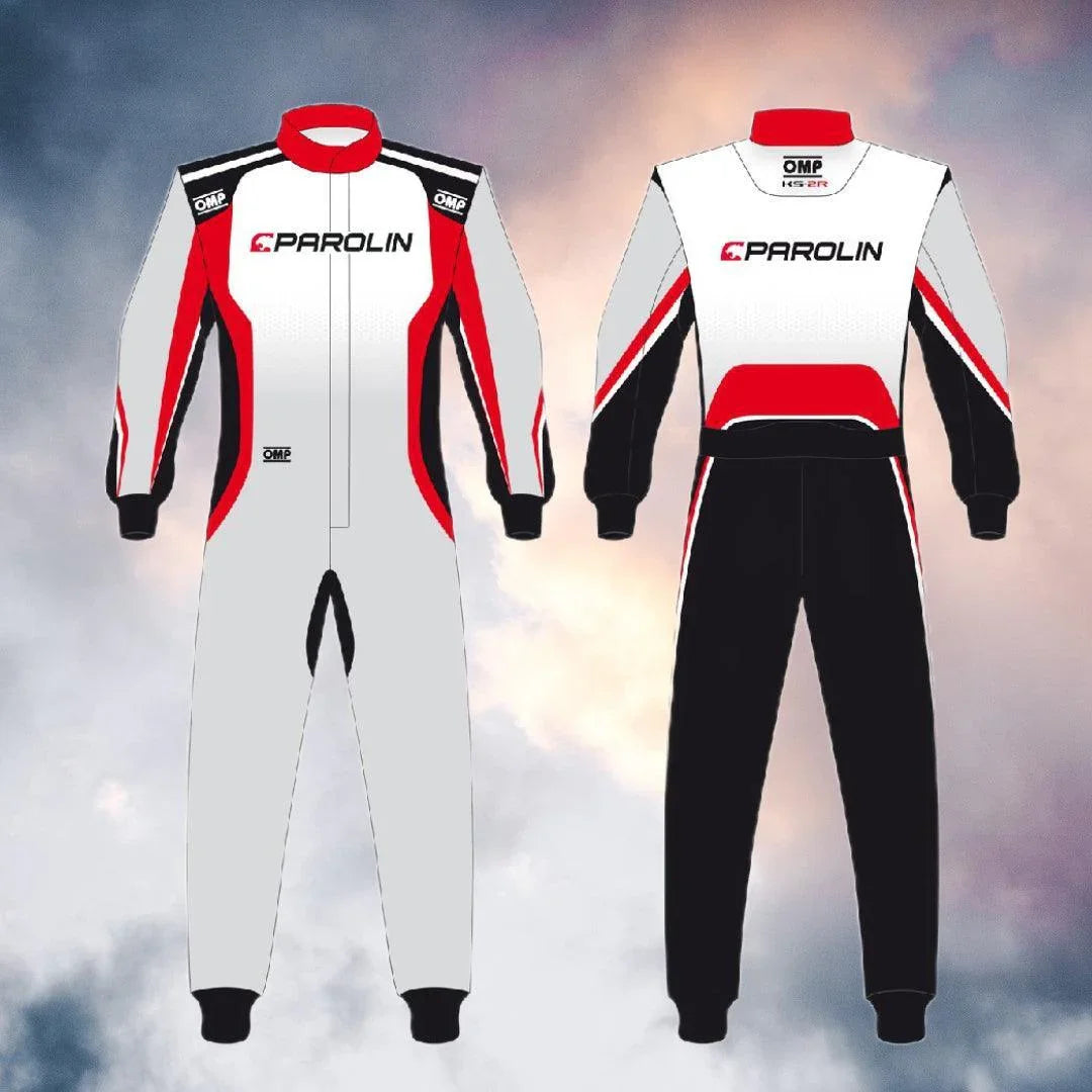 NEW PAROLIN MOTORSPORT OMP KS2-R DRIVER KARTING SUIT - F1 Vintage Racewear