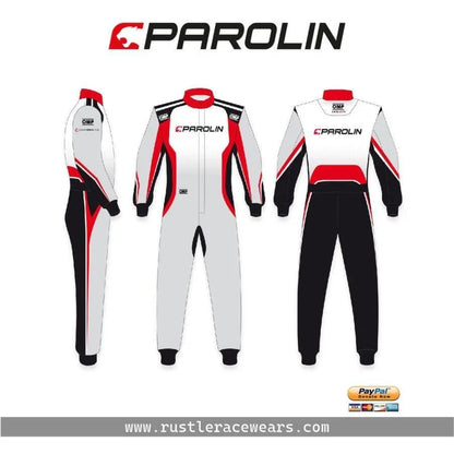 NEW PAROLIN MOTORSPORT OMP KS2-R DRIVER KARTING SUIT - F1 Vintage Racewear