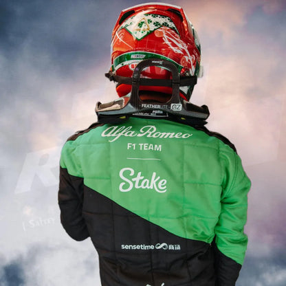 NEW VALTTERI BOTTAS 2023 ALFA ROMEO F1 TEAM STAKE RACE SUIT - ITALIAN GP - F1 Vintage Racewear