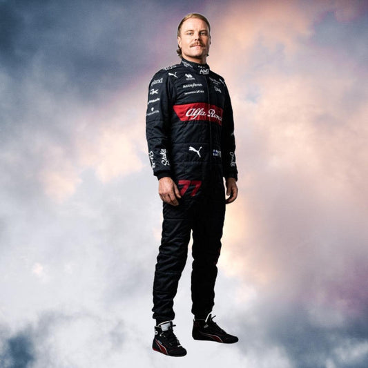 New Valtteri Bottas Alfa Romeo Race Suit 2023 F1 - F1 Vintage Racewear