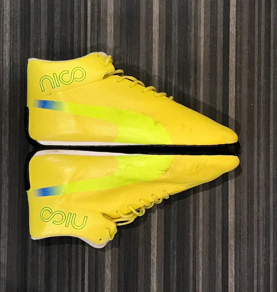 2013 Nico Rosberg Race Used Merdedes AMG Petronas F1 Boots - F1 Vintage Racewear