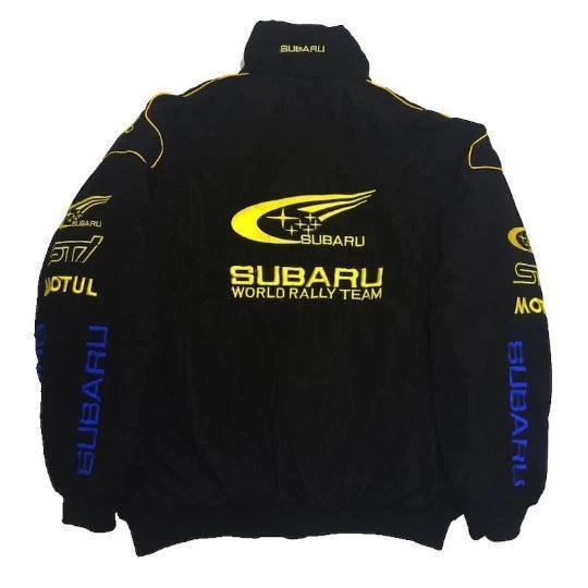 Rally Vintage Subaru Jacket Black - F1 Vintage Racewear
