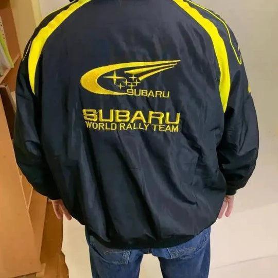 Rally Vintage Subaru Jacket Black - F1 Vintage Racewear