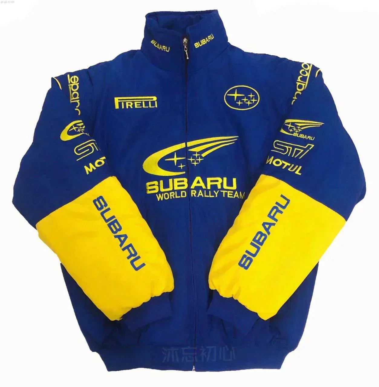 Rally Vintage Subaru Jacket Blue-Yellow - F1 Vintage Racewear