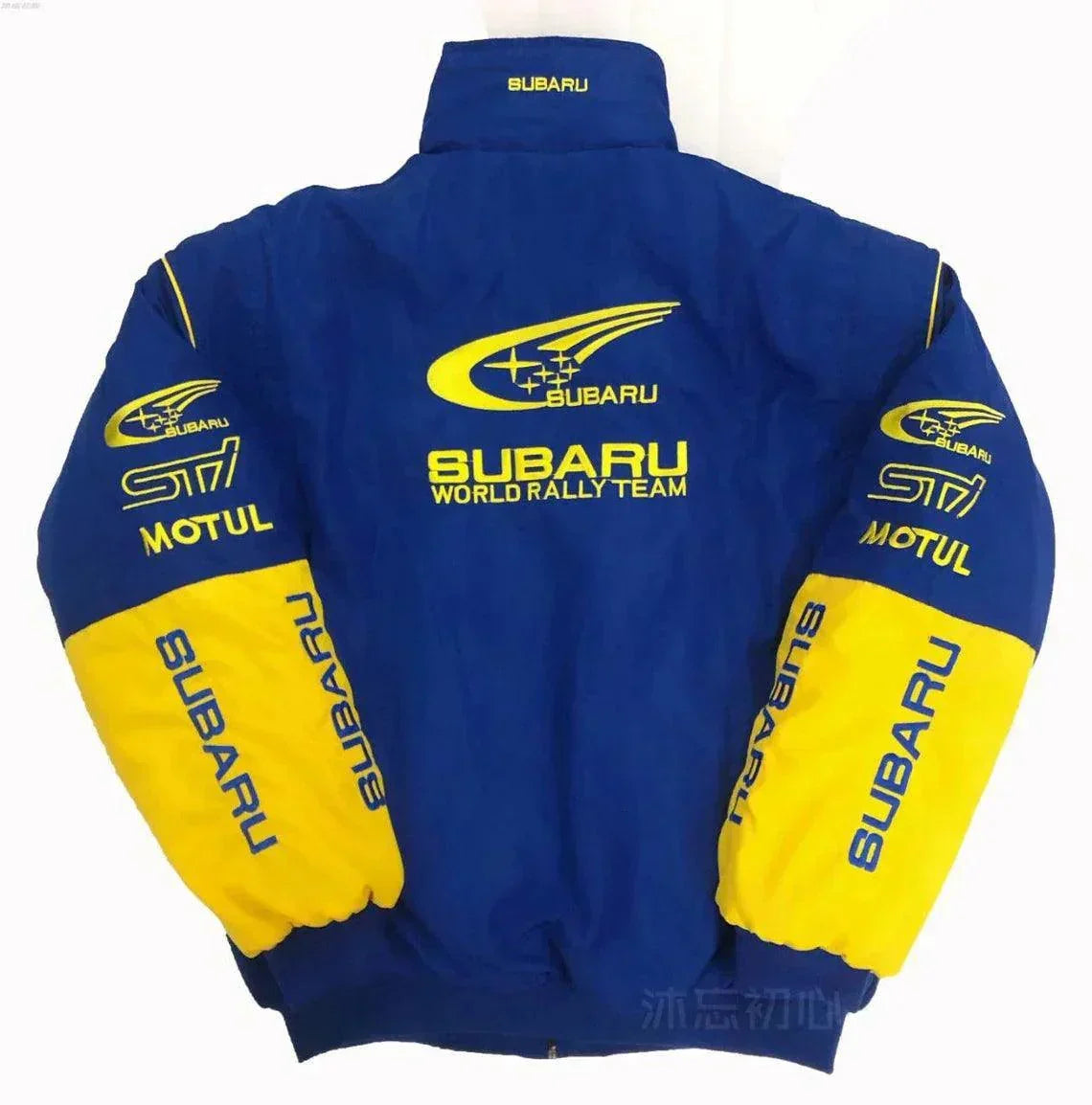 Rally Vintage Subaru Jacket Blue-Yellow - F1 Vintage Racewear