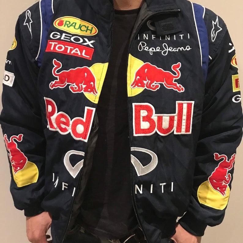 Red Bull Racing Vintage F1 Jacket - F1 Vintage Racewear
