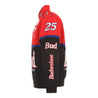 Men's Ken Schrader JH Design Black/Red Bud King of Beers Twill Driver Uniform Full-Snap Jacket - Vintage F1 Racewear