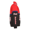 Men's Ken Schrader JH Design Black/Red Bud King of Beers Twill Driver Uniform Full-Snap Jacket - Vintage F1 Racewear