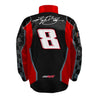 Men's Kyle Busch Richard Childress Racing Team Collection Black/Red Nylon Uniform Full-Snap Jacket - Vintage F1 Racewear
