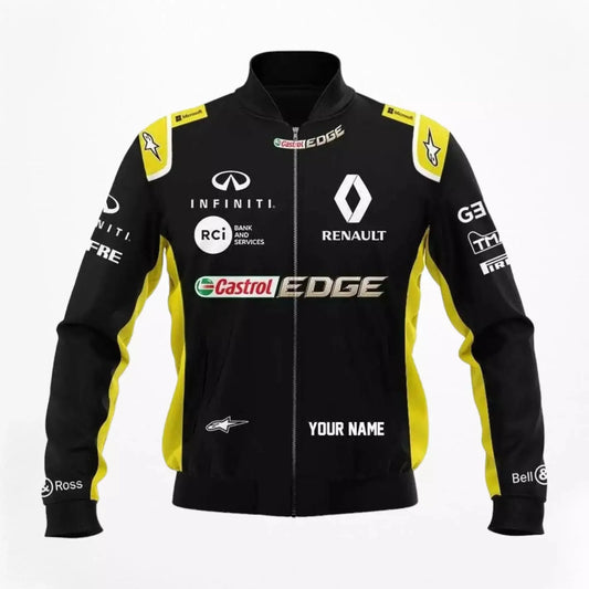 Renault Edge Personalized Bomber Jacket - F1 Vintage Racewear