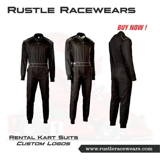 Rental Kart Suit Black - F1 Vintage Racewear