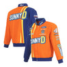 Men's Josh Berry JH Design Orange/Royal SunnyD Twill Driver Uniform Full-Snap Jacket - Vintage F1 Racewear