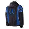 Men's TRACKHOUSE RACING Starter Black/Royal Impact Half-Snap Pullover Jacket - Vintage F1 Racewear