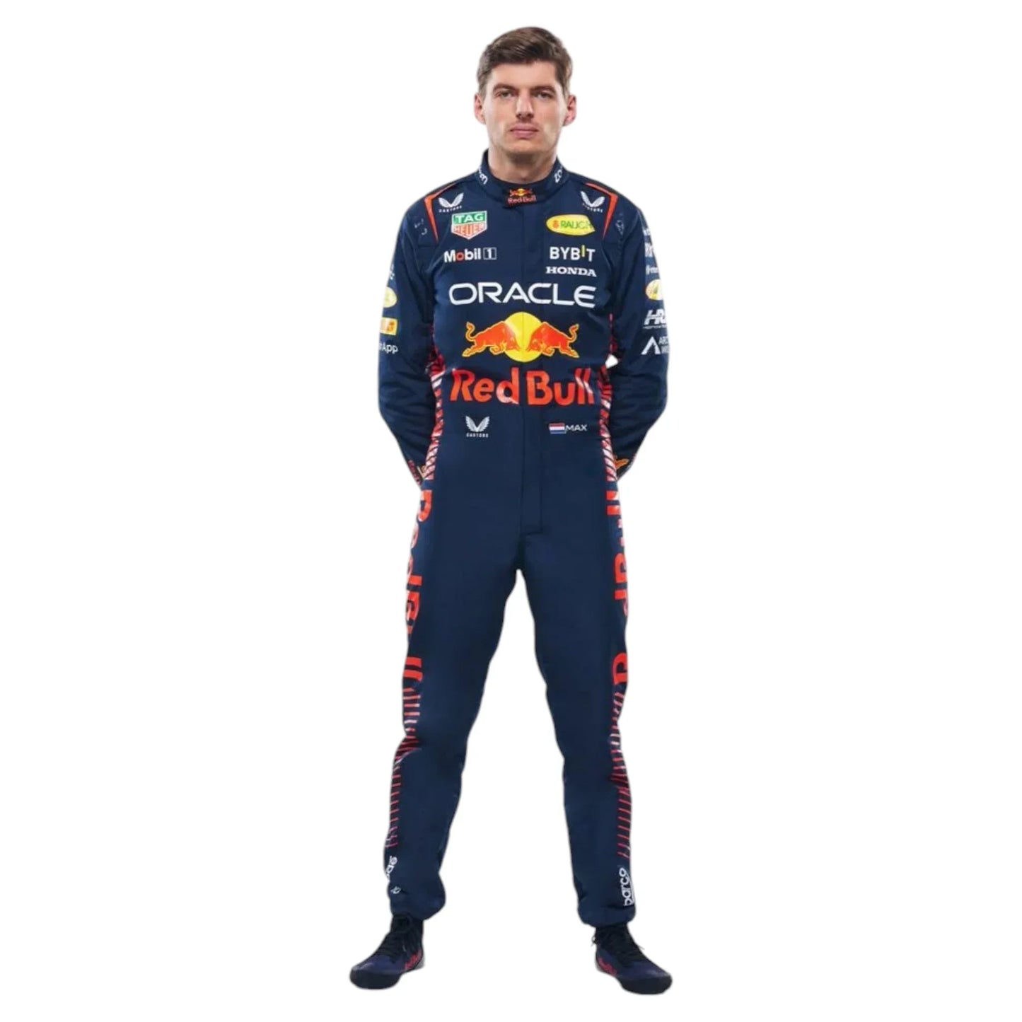 2023 New Max Verstappen Red Bull Race Suit Honda Oracle - F1 Vintage Racewear