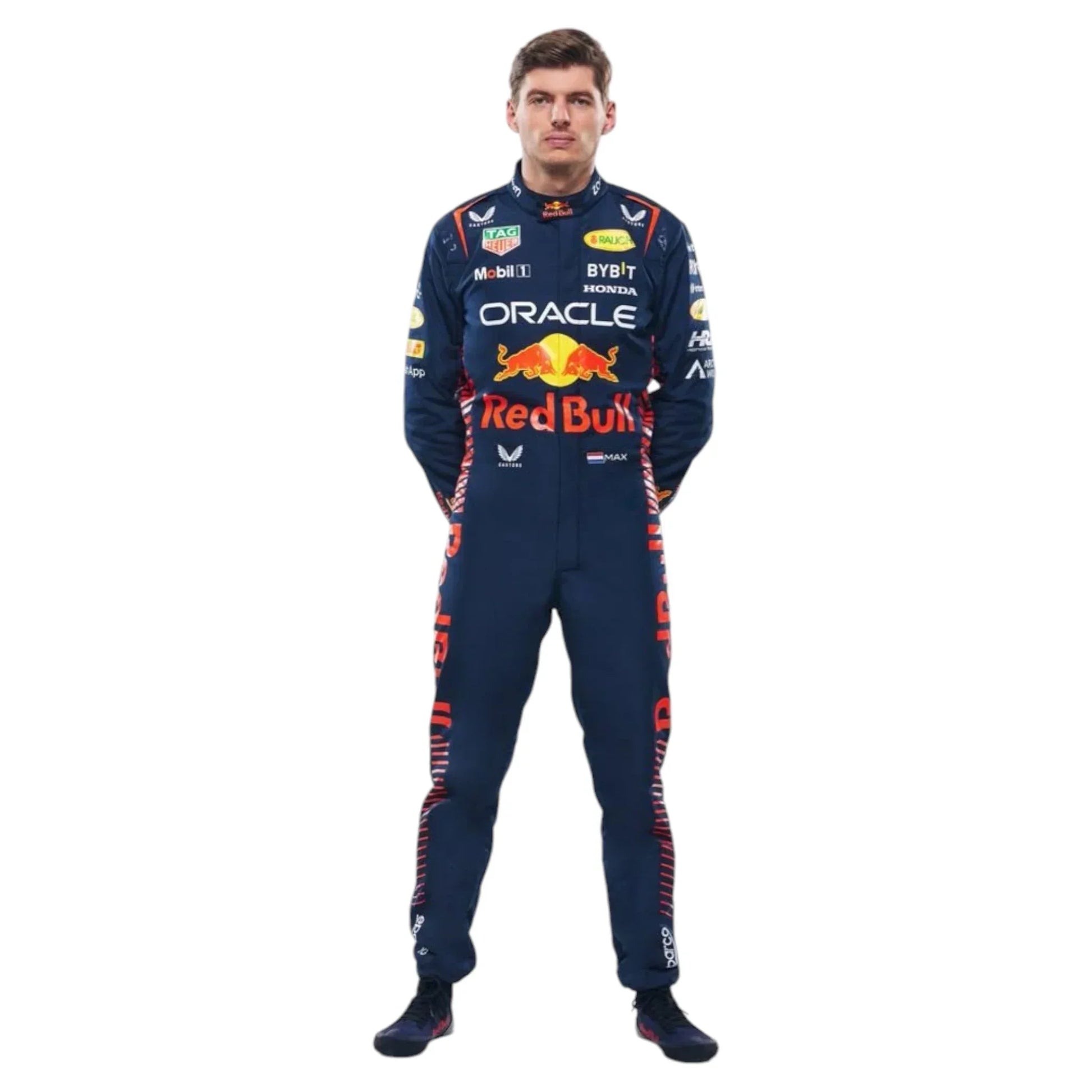 2023 New Max Verstappen Red Bull Race Suit Honda Oracle - F1 Vintage Racewear