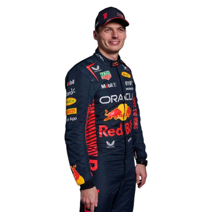 2023 New Max Verstappen Red Bull Race Suit Honda Oracle - F1 Vintage Racewear