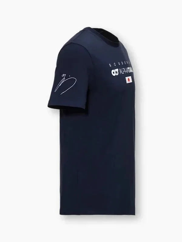 Scuderia AlphaTauri F1 Men's Yuki Tsunoda Driver T-Shirt - Navy - F1 Vintage Racewear