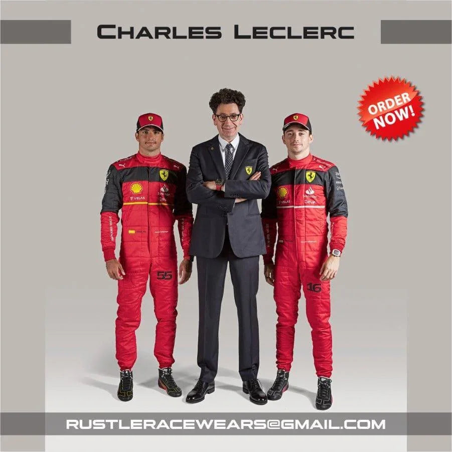 Scuderia Ferrari 2022 Carlos Sainz New Race Suit - F1 Vintage Racewear