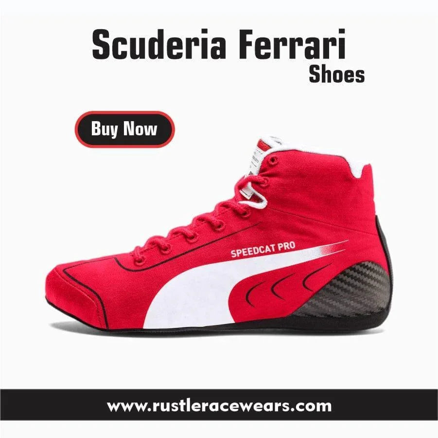 Scuderia Ferrari Racing Shoes Charles Leclerc - F1 Vintage Racewear