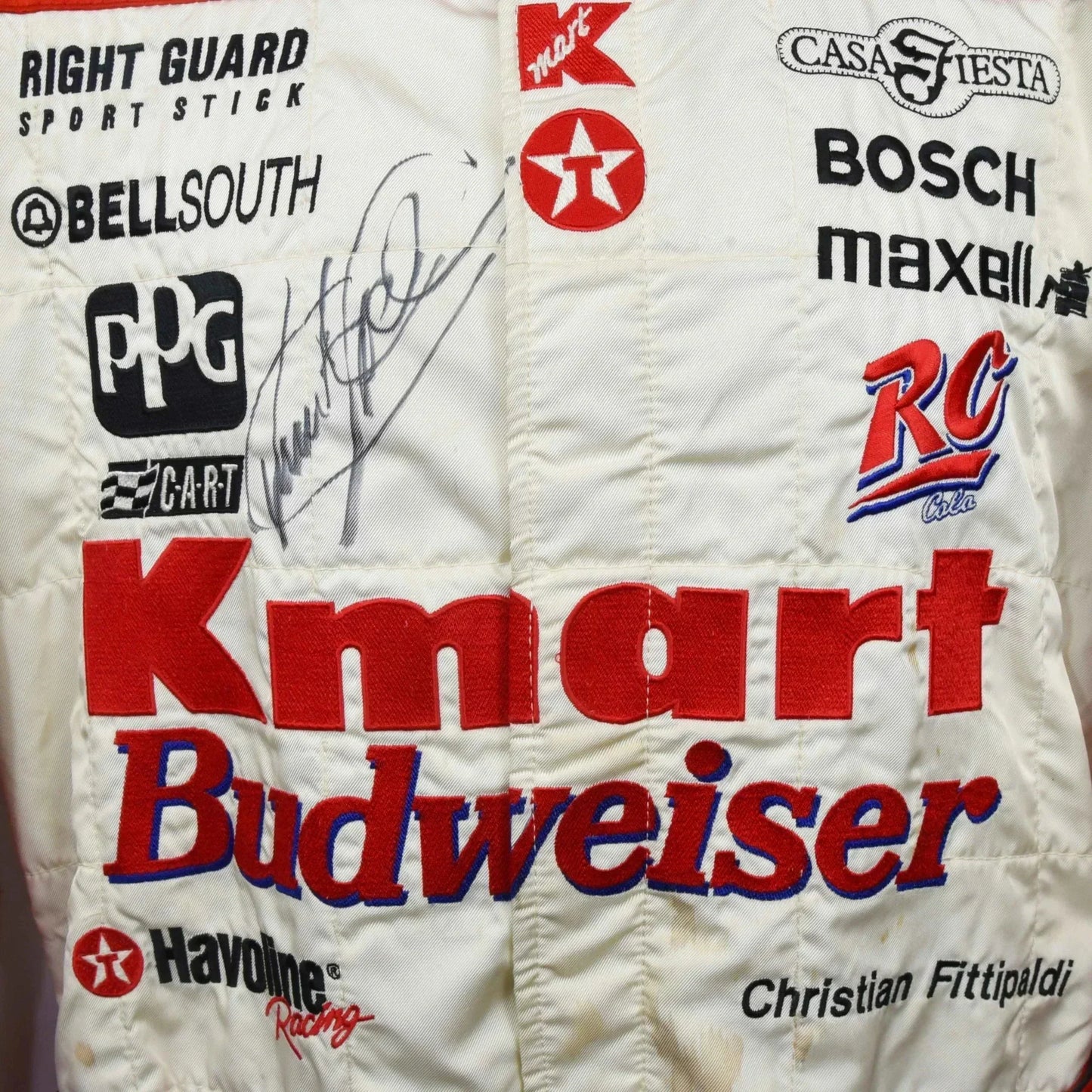 1997 Christian Fittipaldi Signed Newman-Haas Momo IndyCar Suit - F1 Vintage Racewear