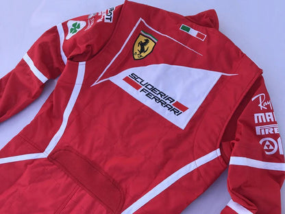 Sebastian Vettel 2017 F1 Replica Racing Suit - F1 Vintage Racewear