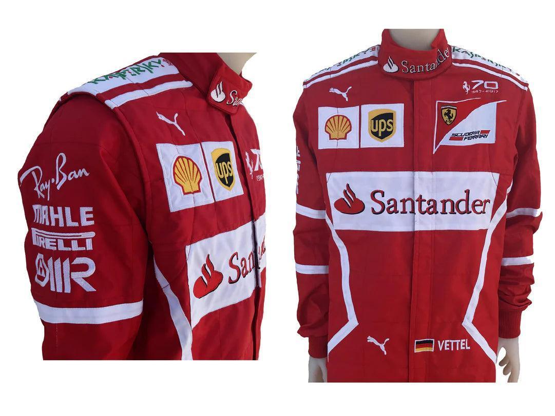 Sebastian Vettel 2017 F1 Replica Racing Suit - F1 Vintage Racewear