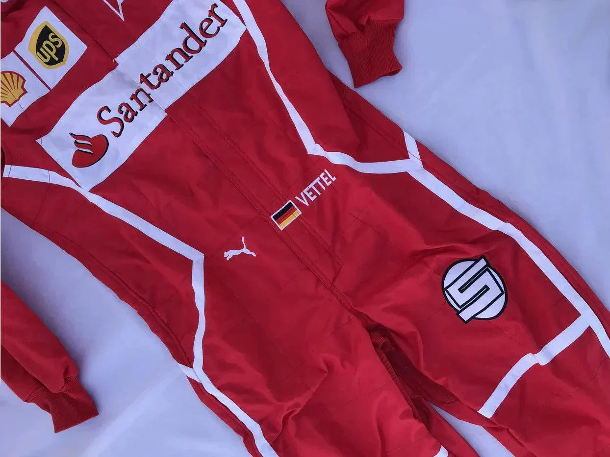 Sebastian Vettel 2017 F1 Replica Racing Suit - F1 Vintage Racewear