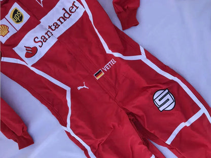 Sebastian Vettel 2017 F1 Replica Racing Suit - F1 Vintage Racewear