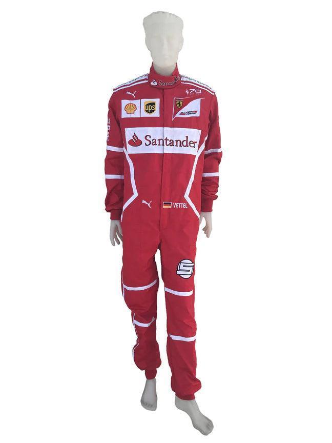 Sebastian Vettel 2017 F1 Replica Racing Suit - F1 Vintage Racewear