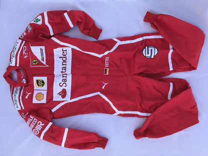 Sebastian Vettel 2017 F1 Replica Racing Suit - F1 Vintage Racewear