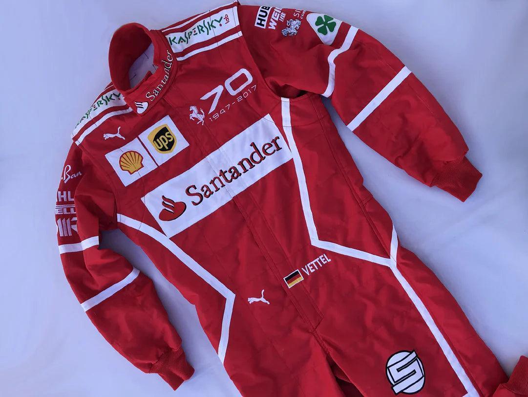 Sebastian Vettel 2017 MONZA GP F1 Replica Racing Suit - F1 Vintage Racewear