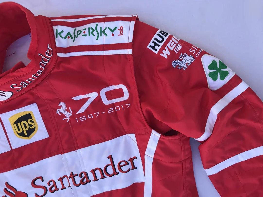 Sebastian Vettel 2017 MONZA GP F1 Replica Racing Suit - F1 Vintage Racewear