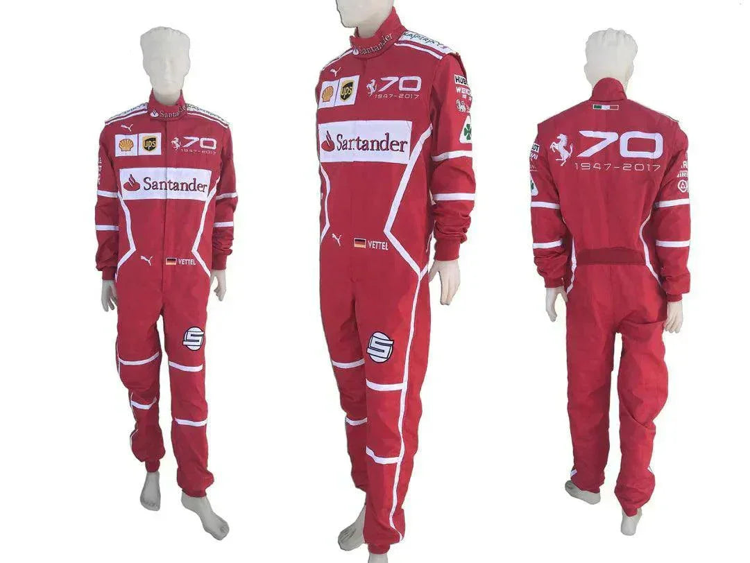 Sebastian Vettel 2017 MONZA GP F1 Replica Racing Suit - F1 Vintage Racewear
