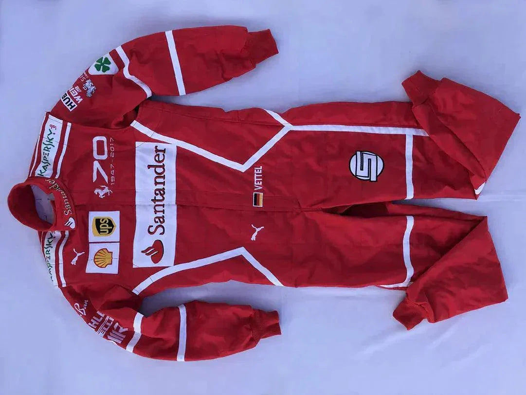 Sebastian Vettel 2017 MONZA GP F1 Replica Racing Suit - F1 Vintage Racewear