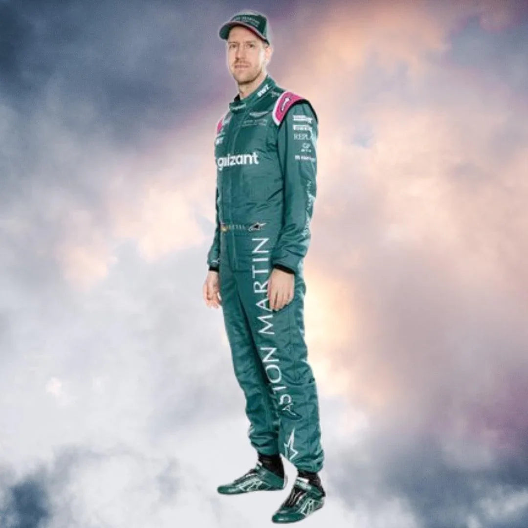 Sebastian Vettel 2021 Race Suit Aston Martin F1 Replica - F1 Vintage Racewear