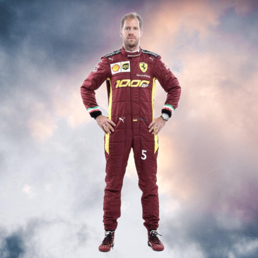 Sebastian Vettel Racing Suit 2020 Replica Scuderia Ferrari GP1000 - F1 Vintage Racewear