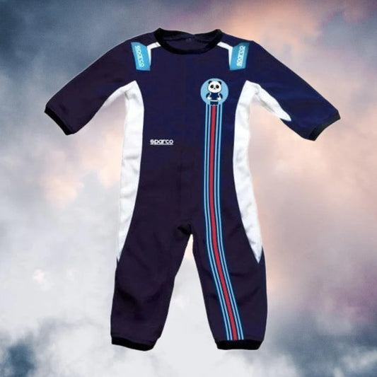 Sparco Baby Sleepsuit Stripe Design - F1 Vintage Racewear