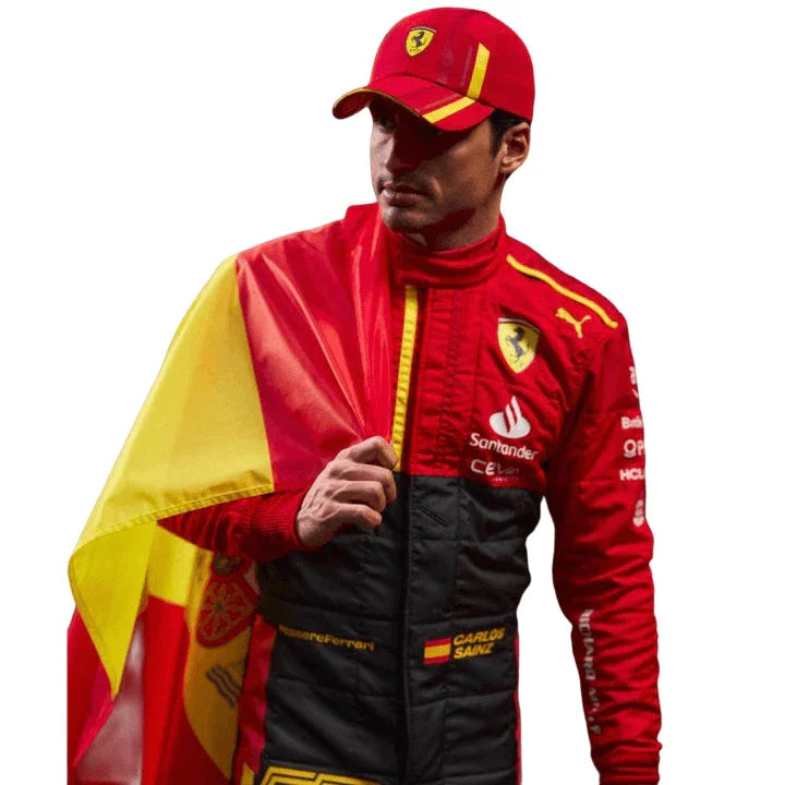 Special Scuderia Ferrari Race Suit Carlos Sainz Grand Prix 2023 F1 Spain - F1 Vintage Racewear