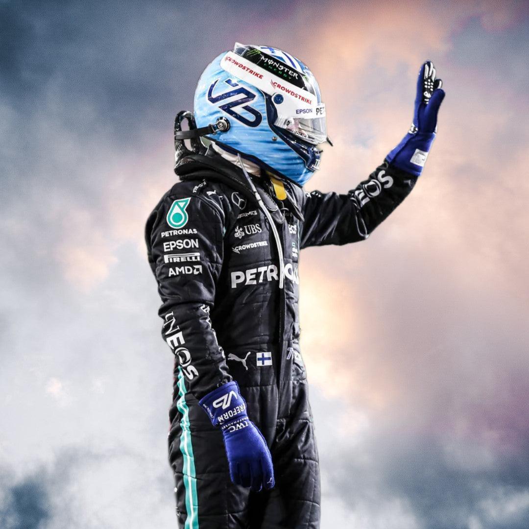 Valtteri Bottas 2021 Replica Mercedes-AMG Petronas F1 Team Race Suit - F1 Vintage Racewear