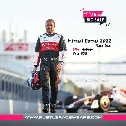 Valtteri Bottas 2022 Alfa Romeo Official Replica Racing Suit New - F1 Vintage Racewear