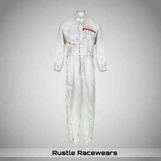Vintage 1966 Jackie Stewart Mecom Racing Indy 500 Racing Suit - Collector's Item - F1 Vintage Racewear