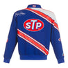 Men's Richard Petty JH Design Blue/White STP Full-Snap Twill Uniform Jacket - Vintage F1 Racewear