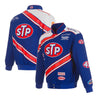 Men's Richard Petty JH Design Blue/White STP Full-Snap Twill Uniform Jacket - Vintage F1 Racewear