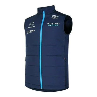 Williams Racing F1 2022 Men's Team Vest-Blue - F1 Vintage Racewear