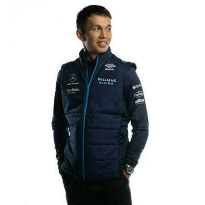 Williams Racing F1 2022 Men's Team Vest-Blue - F1 Vintage Racewear