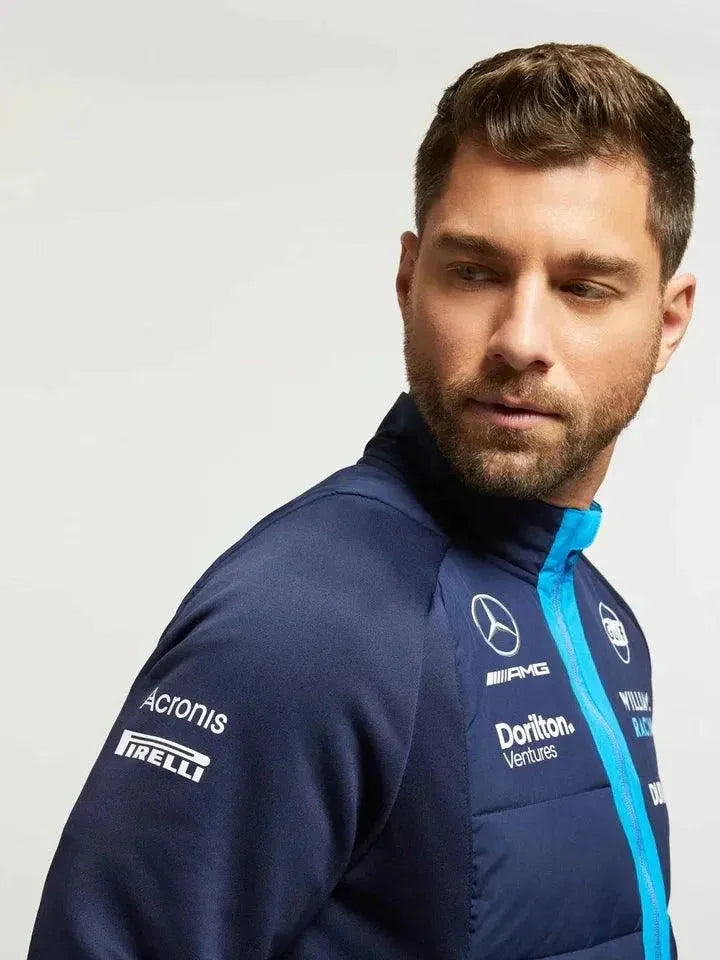 Williams Racing F1 2023 Men's Team Thermal Jacket -Blue - F1 Vintage Racewear