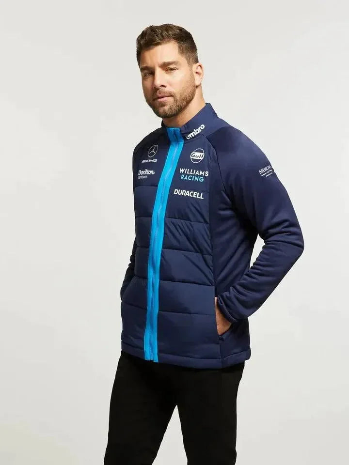 Williams Racing F1 2023 Men's Team Thermal Jacket -Blue - F1 Vintage Racewear