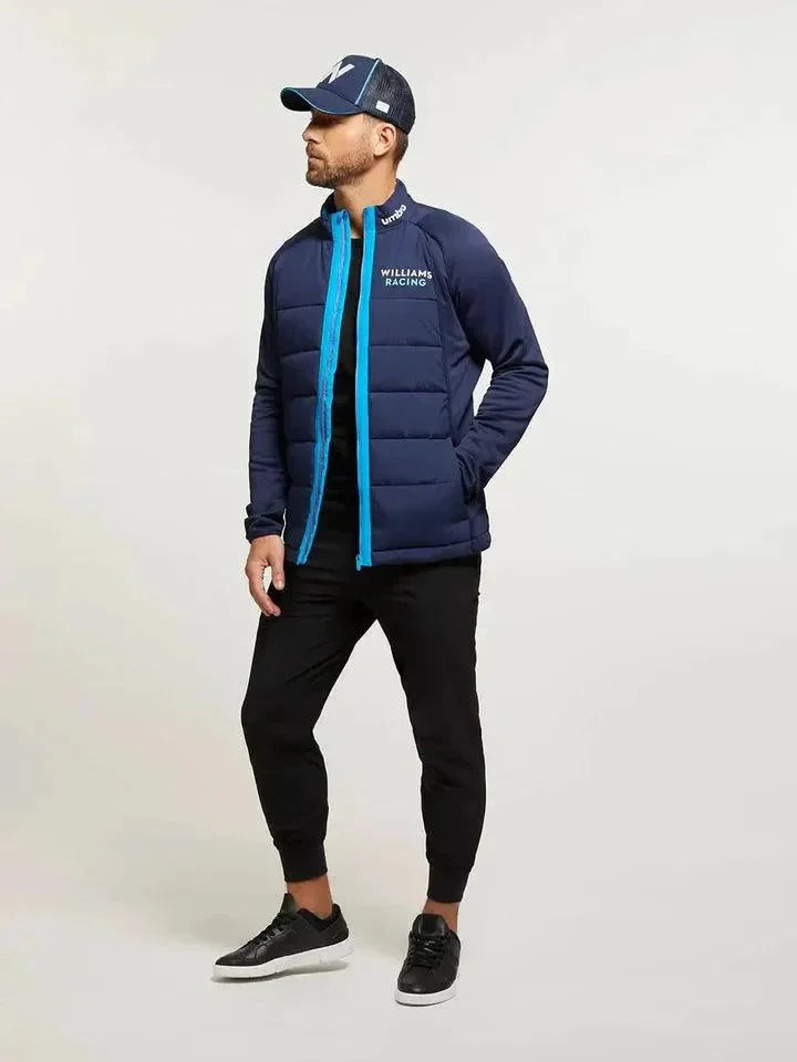 Williams Racing F1 Men's Off Track Thermal Jacket - Blue - F1 Vintage Racewear